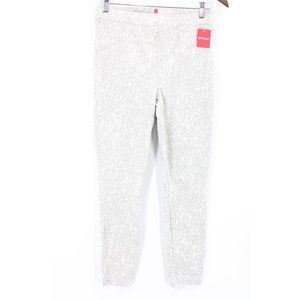 Spanx Ankle Jean-ish Leggings Womens Grey Speckled Pants High Rise Medium M